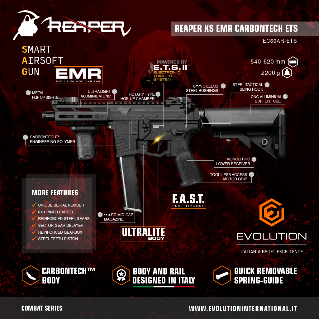 EVOLUTION REAPER XS EMR CARBONTECH ETS